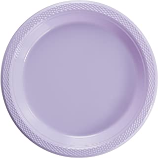 Set de 2 platos cuadrados blancos con lila